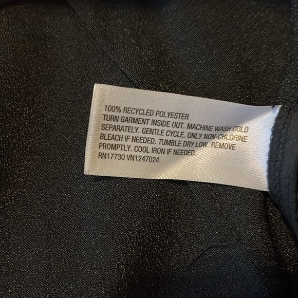 New-a new day-16-black-high-rise, satin, pleated, wide leg, slouchy, cargo pants - Picture 10 of 15